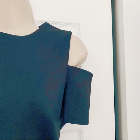 Calvin Klein Peekaboo Shoulder Midi Black Dress - Picture 3 of 12